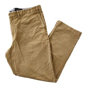 Lands End Men's Tan Corduroy Traditional Fit Classic Pants Size 42